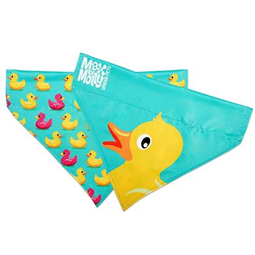 Hondenbandana met eendjes, omkeerbaar ontwerp (S)